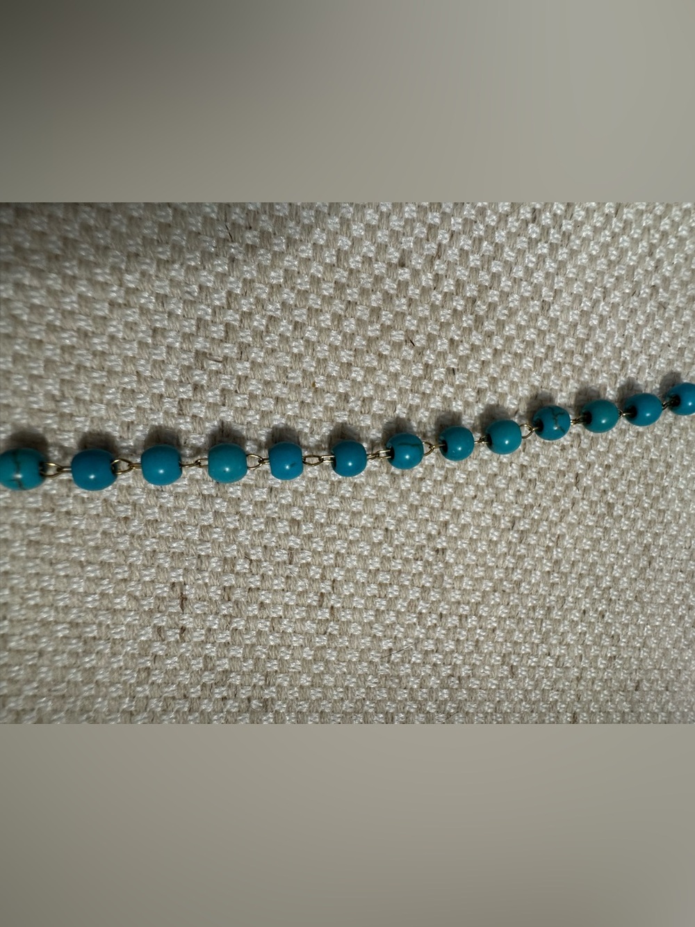 Turquoise Beaded Chain Necklace - Women Jewelry